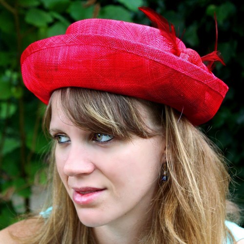 Petit chapeau mariage fleur - petit,