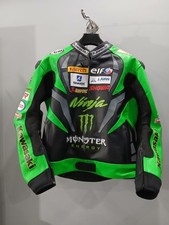 Veste en cuir de moto Kawasaki