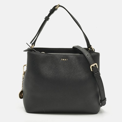 Sac seau cuir noir dkny - seau,