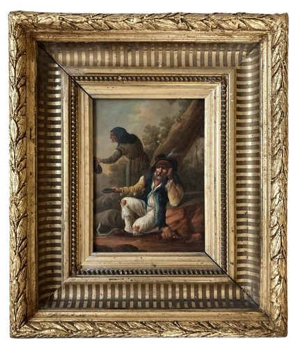 Tableau ancien huile - tableau,