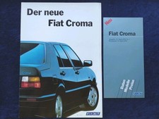 Fiat Croma brochure 2.1991 + price list