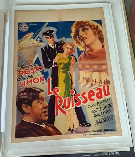 Affiche belge entoilée - , le