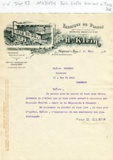 Dept 93 - Watch/Wood 29 Rue Chereau - Belle Header Piano Manufacturer 1909