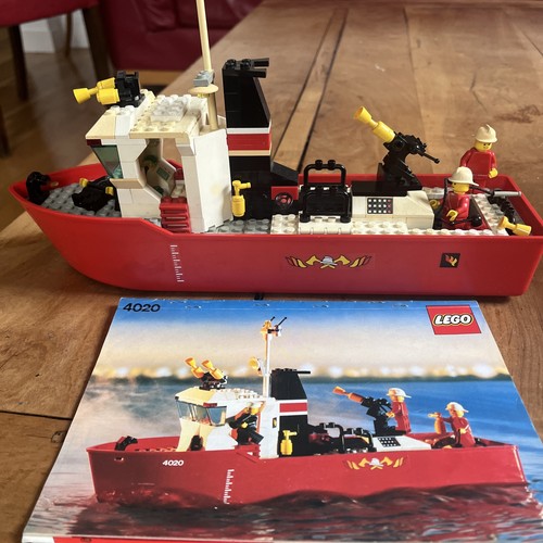 Lego fire fighting boat - fighting,