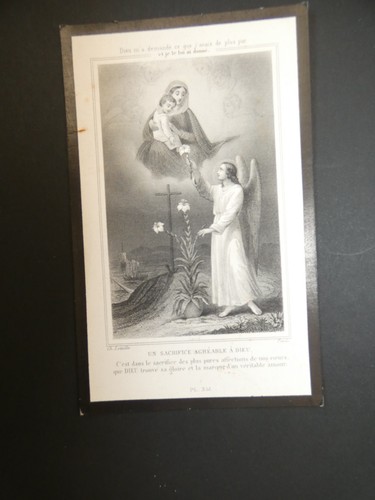 Image pieuse mortuaire - , un