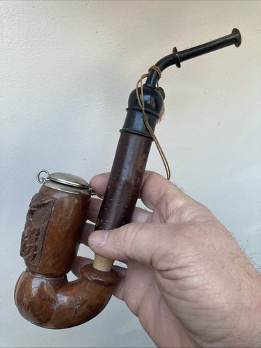 Pipe bois ancienne cerf - pipe,