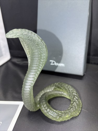 Daum pate verre green - de, cobra