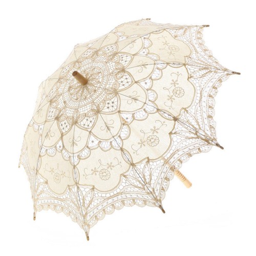 Parasol dentelle beige de - parasol,