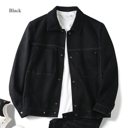 Hommes faux daim veste vintage - daim,