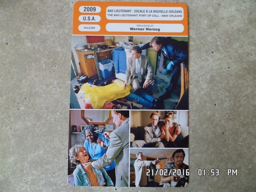 Carte fiche cinema - carte, bad