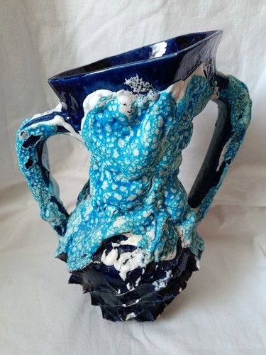 Grand vase bleu - fat, lava