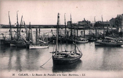 Cpa calais le bassin - bassin, du