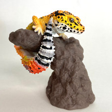 Bandai Gashapon Figure Yubimaki Collection Gecko Leopard Gecko Tangerine Japan