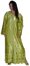 Moroccan Wedding Abaya Takchita Gown Caftan Kaftan handmade Embroidered Green