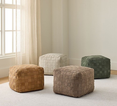 Pottery barn suede basketweave - barn-suede,