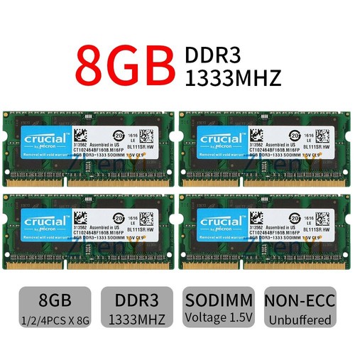 Crucial 32go 16go 8go ddr3 - 32go,