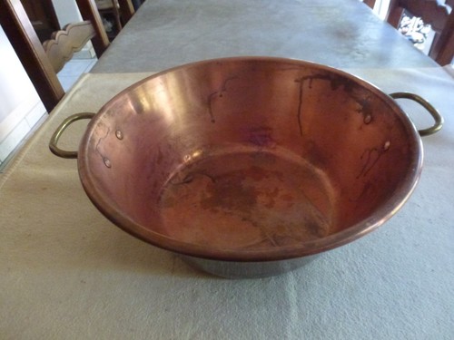Bassine confiture cuivre - bassine,