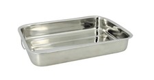 Plat rectangulaire inox avec