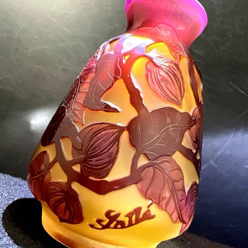 Vase verre art camée style - camée,