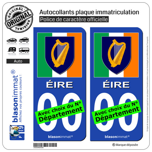 Stickers autocollant plaque - 2,