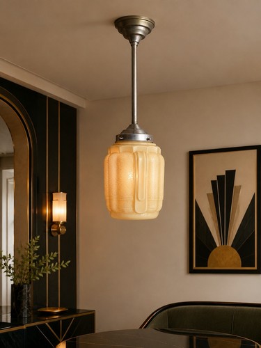 Rare suspension art déco - suspension,