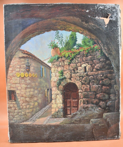 Peinture huile sur toile - à,
