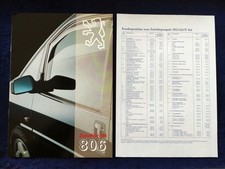 Peugeot 806 Accessories Brochure 9.1994