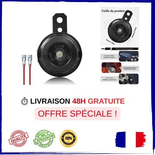 Klaxon 12v universel voiture - 12v,