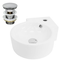 Lavabo en céramique blanc