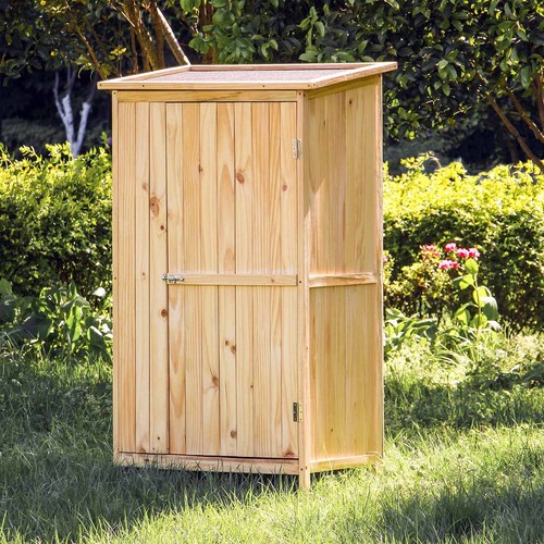 Armoire jardin bois naturel - armoire, de