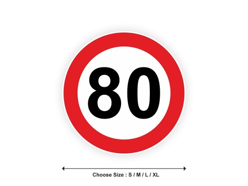 Sticker panneau limitation - sticker,