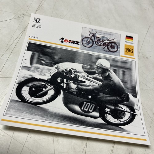 250 1963 carte moto - mz, re