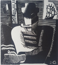 Bois gravé orig de Marcel