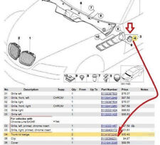 BMW Z3 Side Grill Fender Emblem 78 mm Logo Badge Roundel 51141970248
