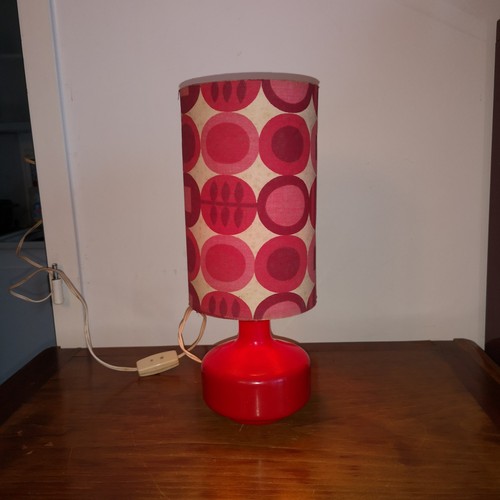 Lampe vintage pied verre - lampe, en