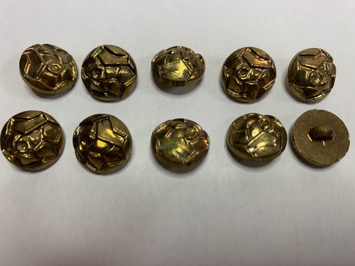 Lot boutons dorés - 10,
