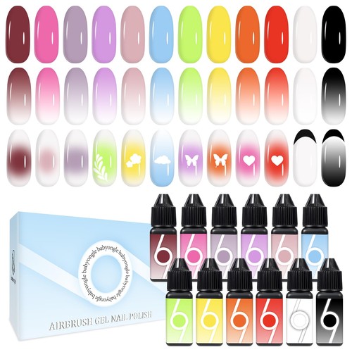 Airbrush gel nail - airbrush,
