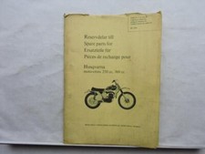 1968 Husqvarna Moto-Cross 250cc 360cc Spare Parts Price Catalog Manual B11914