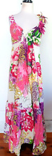 RENE DERHY Womens Pink Floral Maxi Dress Size 8