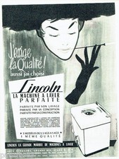 ADVERTISEMENT ADVERTISING 036 1956 Lincoln Washing Machine by Hughes Ghiglia