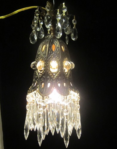 Vintage tulip lily jeweled - tulip,