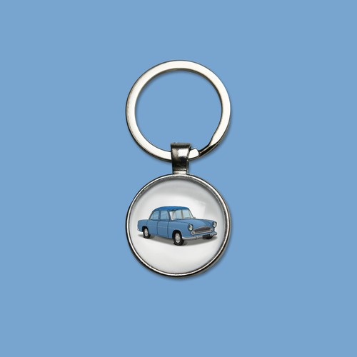 Porte clefs simca ariane - simca, bleue