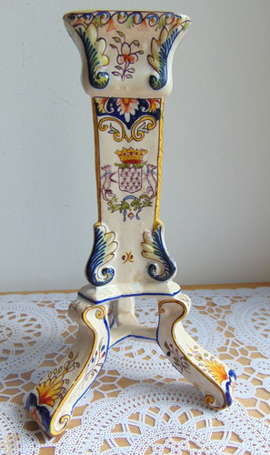 Ancien bougeoir faience - en,
