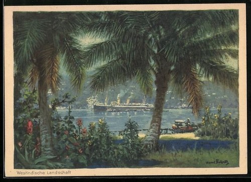 Carte postale artiste - carte, hans