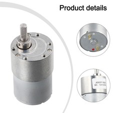 Moteur électrique 12V JGB373530 Mini DC 107tr/min couple élevé avec engrenage