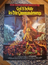 Affiche 1958/R70s LES DIX COMMANDEMENTS 120x160 Cecil B DeMILLE /10 Commandments