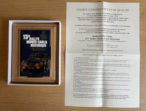 Trophée plaque émaillée - trophée,