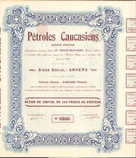 CAUCASIAN OILS (BELGIUM RUSSIA) (D)