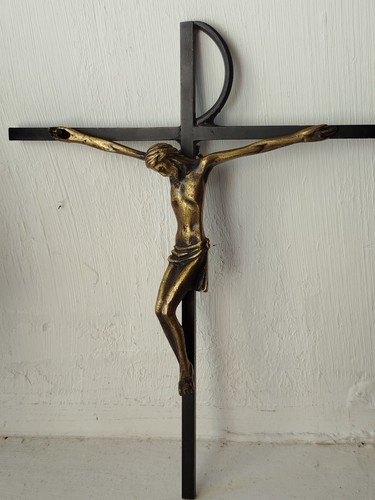 Crucifix mural métal - crucifix, croix
