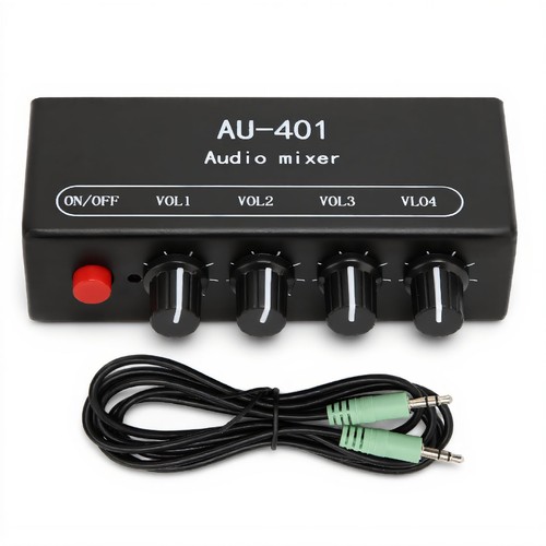 Channel stereo audio mixer - 4,